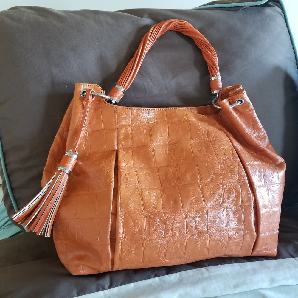 Dana Buchman Orange Hobo Handbag